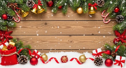 Marry Christmas And Happy New Year Background