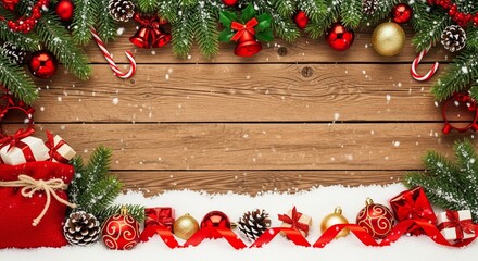 Marry Christmas And Happy New Year Background