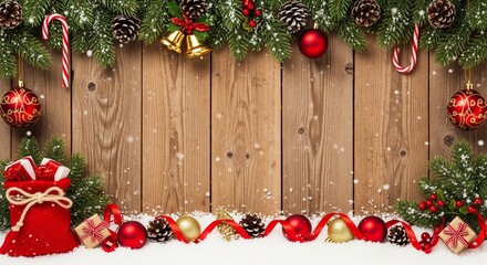 Marry Christmas And Happy New Year Background