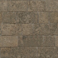 Rustic Rough Stone Brick Wall Architecture Construction Surface Texture