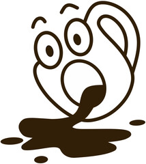 Coffee cup expression dropped
