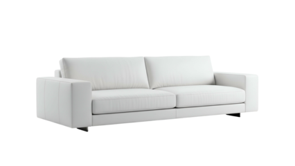 Contemporary white upholstered seating for relaxation and living spaces