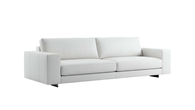 Contemporary white upholstered seating for relaxation and living spaces