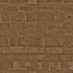 Realistic Seamless Brickwork Structure Material Close Up Full Frame Texture
