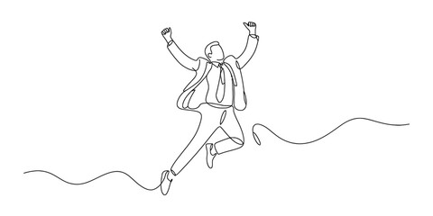 One line drawing of a graduation cap and diploma scroll. continuous line art of academic achievement, success, and education.