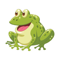green frog cartoon