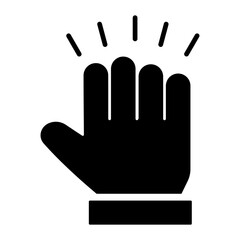 hand grab glyph icon