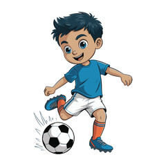 boy with soccer ball