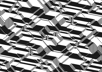 Abstract background with seamless pixel line pattern