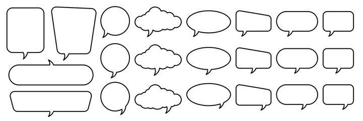 Quote box frame, big set. Quote text in speech bubble. Quote box icon. Blank template quote text info design boxes quotation bubble blog quotes symbols.