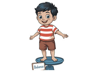 little boy with a skateboard