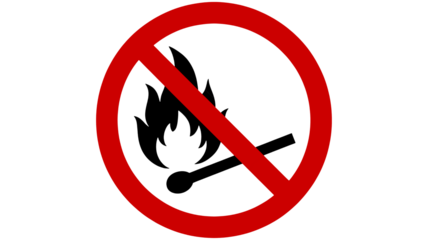 Attention-grabbing prohibition symbol conveying restriction and denial, ideal for expressing limitations, boundaries, or refusals in diverse communication needs