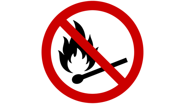 Attention-grabbing prohibition symbol conveying restriction and denial, ideal for expressing limitations, boundaries, or refusals in diverse communication needs