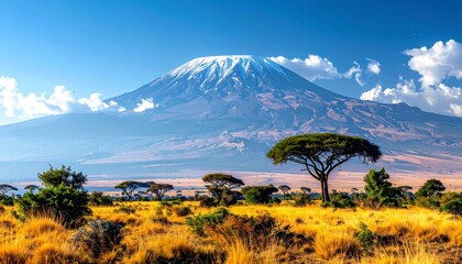 Majestic Mount Kilimanjaro Summit Snow