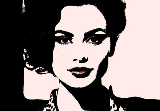 Black And White Vintage Vector Poster Photo Effect