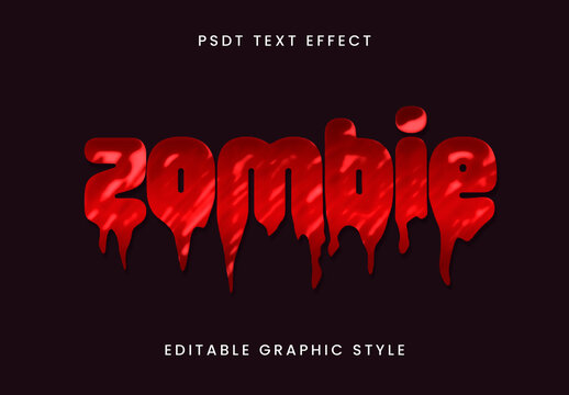 Red And Black Dripping Horror Text Effect Blood Scary Drip Font