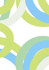 abstract background vector circles BLUE GREEN