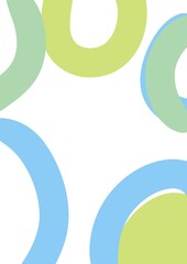 abstract vector background circles BLUE GREEN