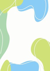 vector illustration of a set of abstract backgrounds green blue 