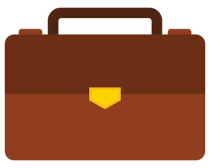 Baggage flat icon isolated on white background.