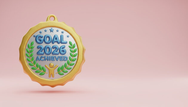 Gold medal award goal success 2026 achieved celebrate victory