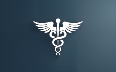 Corporate medical white elegant logo. High quality