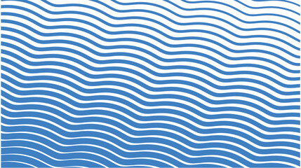 blue waves seamless pattern