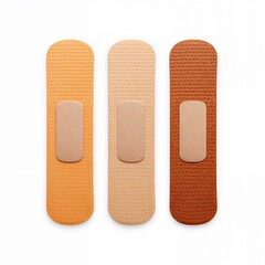 Diverse skin tone bandages for universal first aid and care
