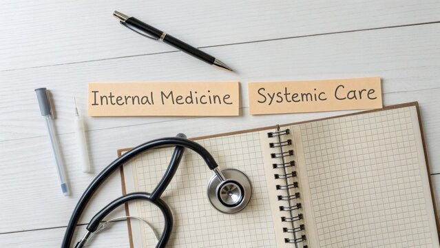 Stethoscope on open medical chart alongside pen and notes