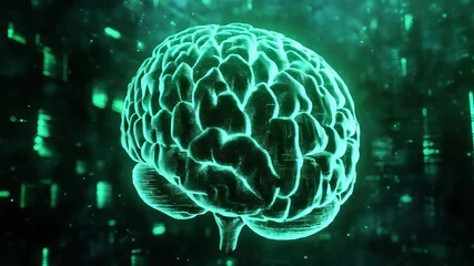 Artificial intelligence brain learning new digital concepts - Powered by Adobe