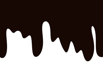 abstract liquid wave chocolate melt element