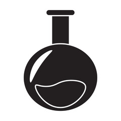Obraz premium round bottom flask glyph icon 