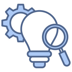 Research and Development Blue Icon