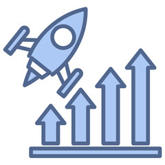 Advancement Blue Icon