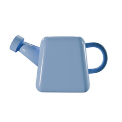 blue watering can