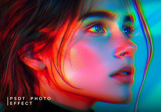 Colorful Radiant Analog Glow Film Photo Effect