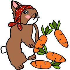 rabbit and carrot