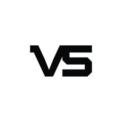 VS monogram logo design letter text name symbol monochrome logotype alphabet character simple logo