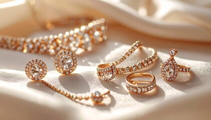 pearl necklace and earrings