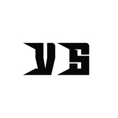 VS monogram logo design letter text name symbol monochrome logotype alphabet character simple logo