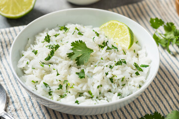 Homemade Mexican Cilantro Lime Rice