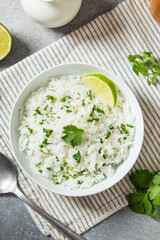Homemade Mexican Cilantro Lime Rice
