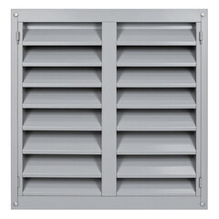 Modern Louvered Window: A close-up view showcasing a sleek, modern, and practical louvered window, designed to offer privacy while allowing for ventilation and light penetration.