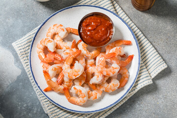 Homemade Shrimp Cocktail with Tomato Sauce