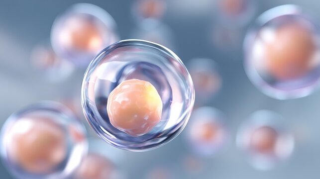 Collagen and Vitamins, a cosmetic solution concept, serum penetrates the skin and reduces sagging skin cells.