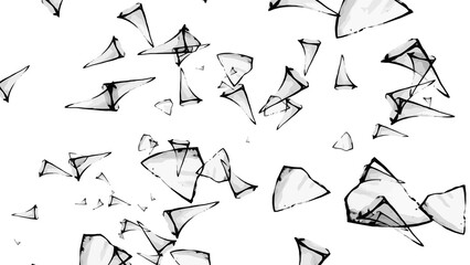 Seamless black vector arrow icons collection pattern design