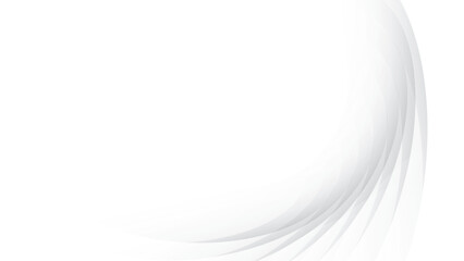 Abstract white and gray color, modern design stripes background with curve lines and glowing light. Vector illustration.
