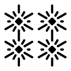 sparkler glyph icon