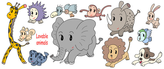 キャラクターイラスト - 動物・哺乳類・鳥・野生動物