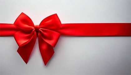 Red ribbon for gift wrapping, Christmas, Valentine's Day, and birthday decoration